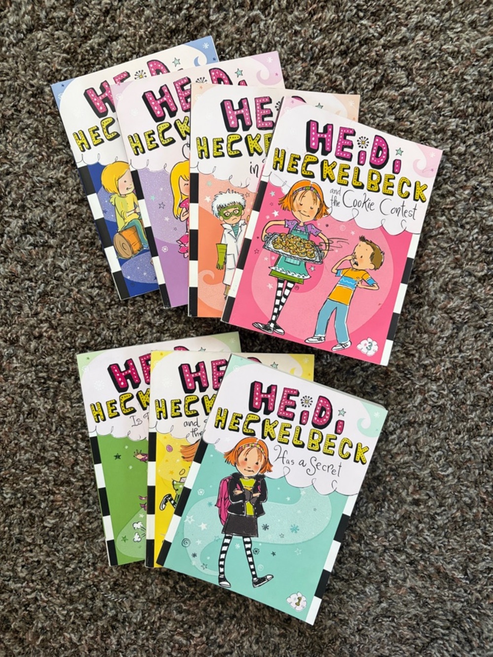 Heidi Heckelbeck Set of 7 Chapter Fiction Books, Ages 5-9 Friendship Easy 2 Read
